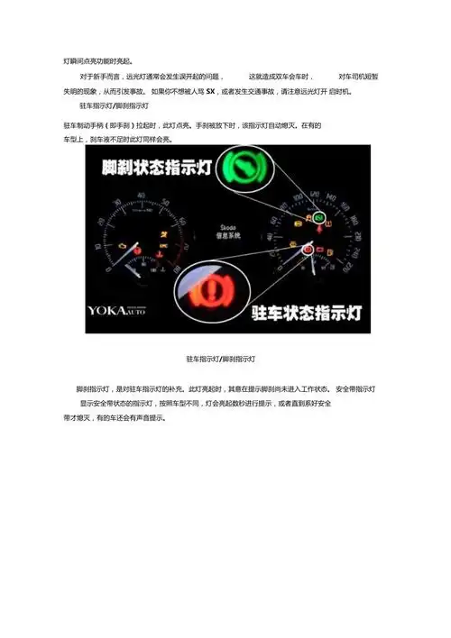 指示灯详解教材