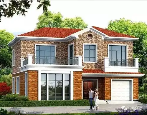 占地168平二层农村小别墅设计图不但漂亮还很实惠实用这才是理想中的