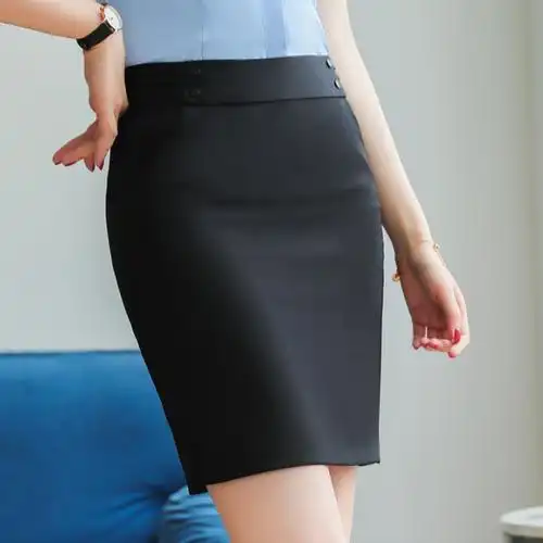 夏秋女职业ol西裙一步裙办公室面试工作正装包臀半身裙子西装短裙