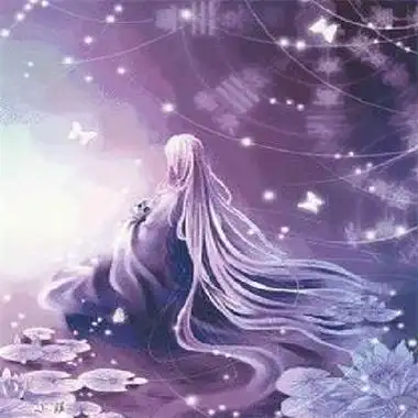 梦幻冰紫色星空少女动漫图片_女生头像_美头网