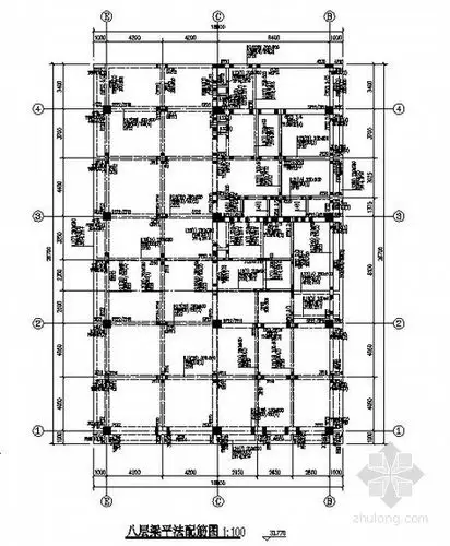 [合肥]框架结构住宅楼结构施工图(八层 桩基础)