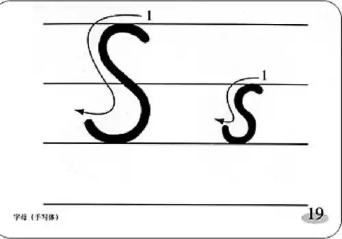 26个英文字母的正确书写笔顺约为5斜度要一致