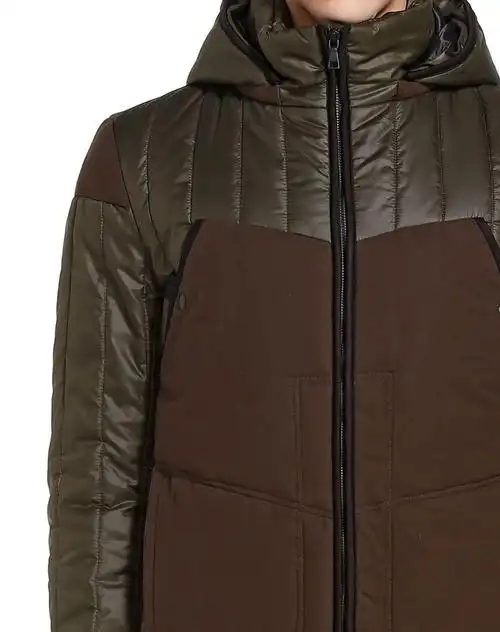 深军绿色时尚百搭连帽长袖棉服