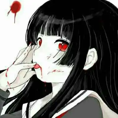 自残带血的二次元头像很恐怖