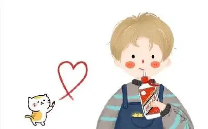 小女孩用吸管喝贵州茅台表情包