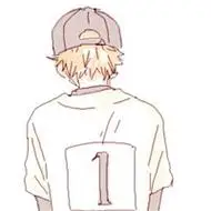 独一无二的卡通背影男生头像你永远在我心里