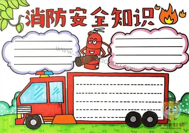 消防安全知识手抄报