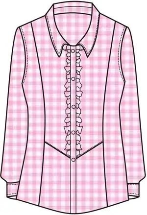 各类女衬衫款式图汇总-服装设计-服装设计教程-cfw服装设计