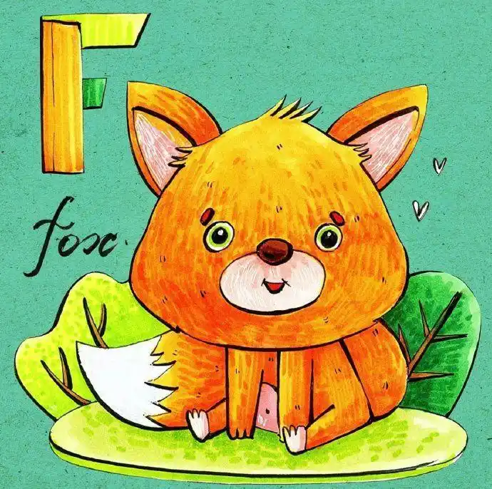 幼儿图片大全可爱动物绘画卡通简笔画图片大全带颜色