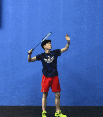 羽毛球正手上手球该何时收拍以及发力后随挥的问题