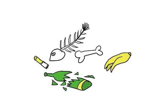 简笔画怎么画各种垃圾