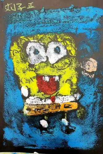 2021.1.16--1.17吹塑纸版画