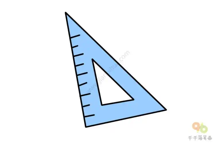 直角尺子简笔画