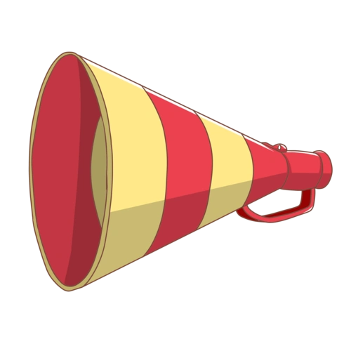 卡通手绘可爱的小喇叭图片