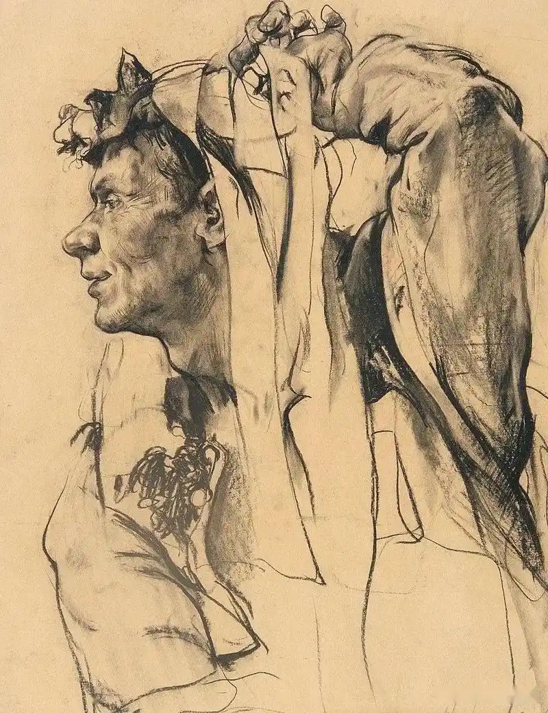 今日分享:俄罗斯画家尼古拉.布洛欣的顶级素描#布洛欣素描 - 抖音