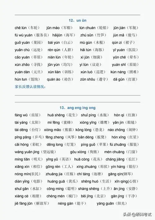 一年级拼音拼读:声母,韵母,整体认读音节,声调及练习,收藏好