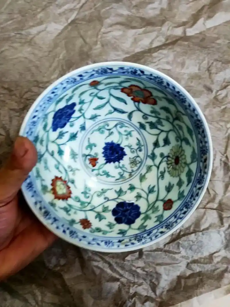 《大明宣德年制五彩碗》#收藏爱好者 #艺术品 #传承文化 # - 抖音