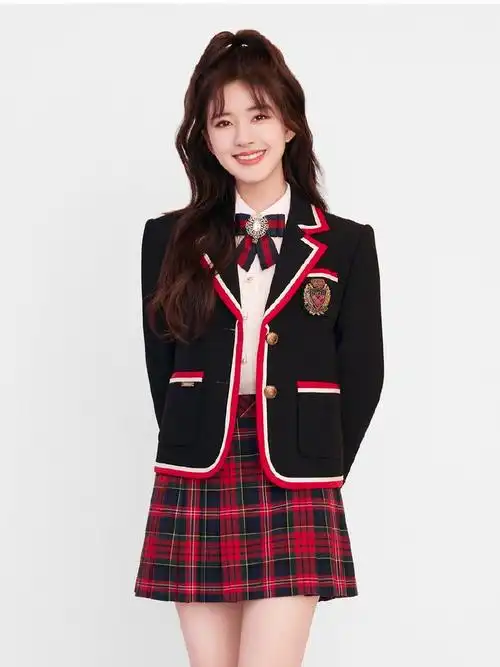 赵露思九宫格校服照