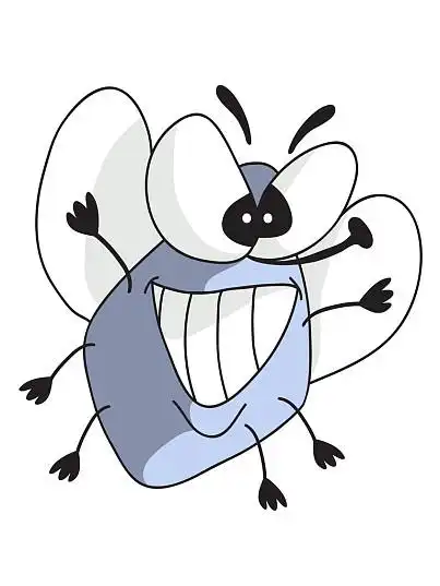 插画,可爱,卡通,苍蝇_高清图片_全景视觉