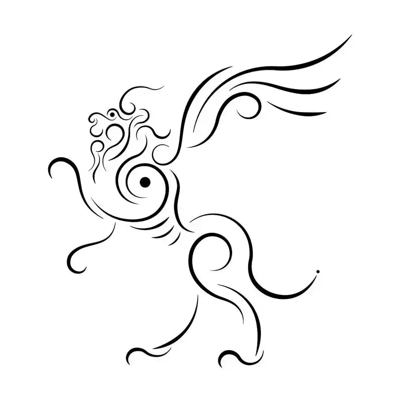 《元史》记载:白泽兽虎首朱发而有角,龙身.