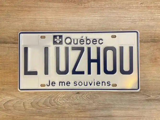 diy车牌今天寄到迫不及待就换上了加拿大不知道是不是第一张不过
