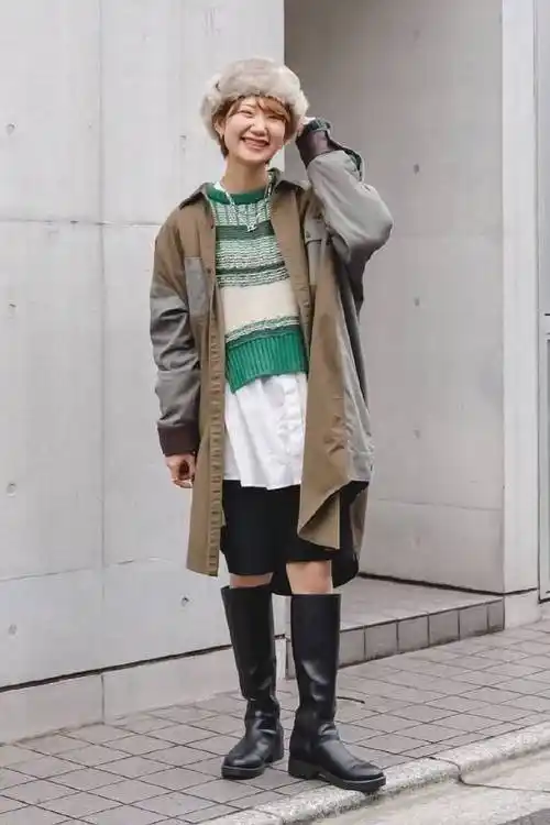 日本街拍 9591 秋冬温柔气质出街穿搭_灵感_气质_日本