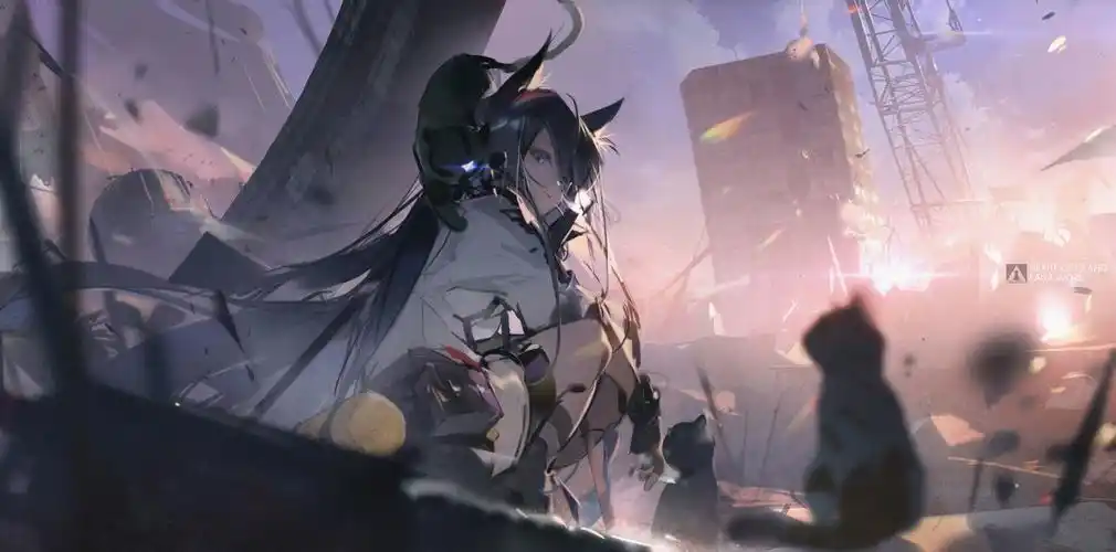 阿米娅安洁莉娜煌明日方舟同人x3