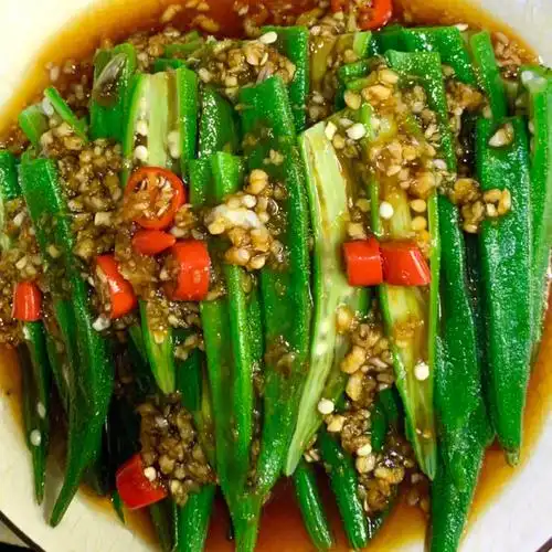 减脂营养健康白灼秋葵