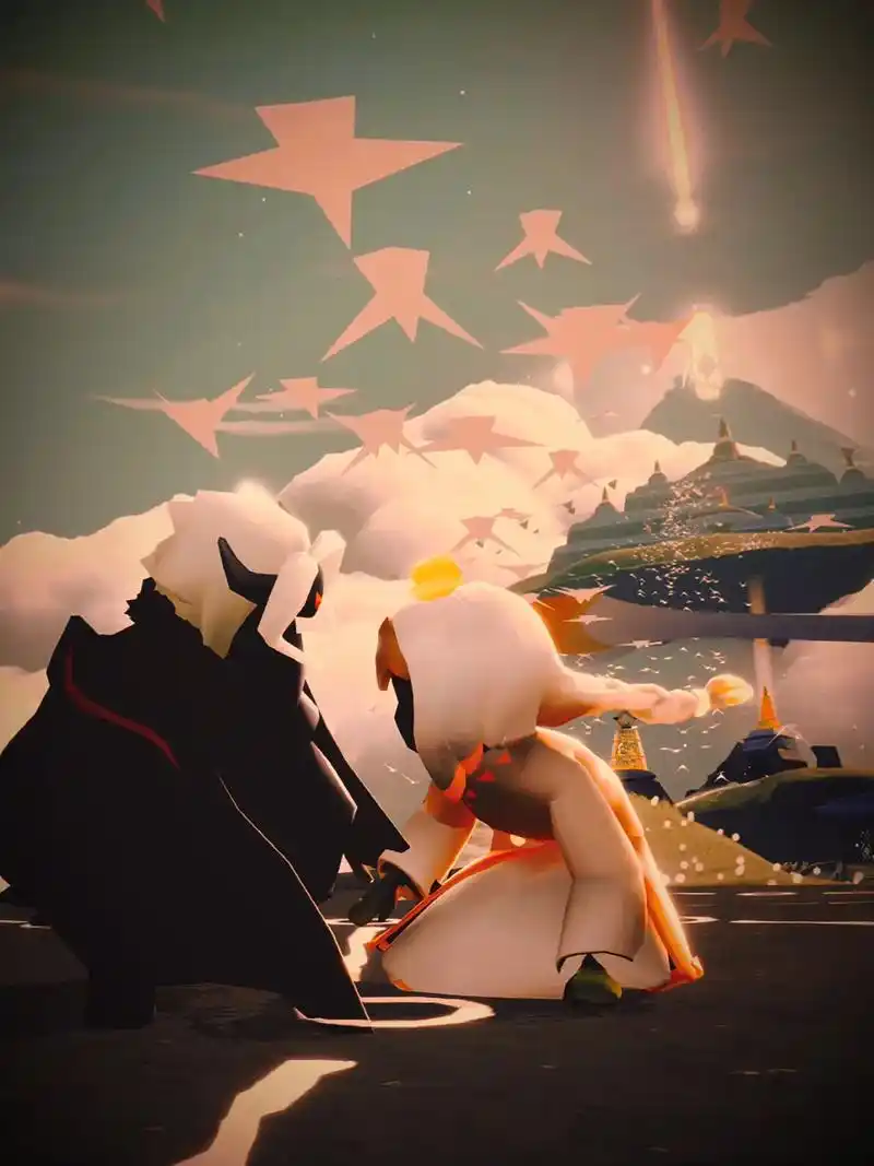 sky光遇 【光遇壁纸系列】鲲公主vs冥龙少主 "坠入黑暗 - 抖音