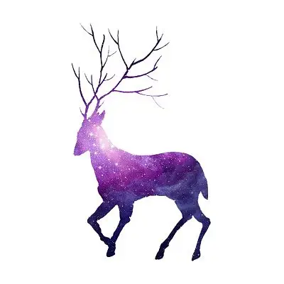 黑色哺乳动物简约剪影素材