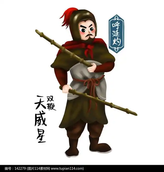 原创水浒传人物天威星呼延灼