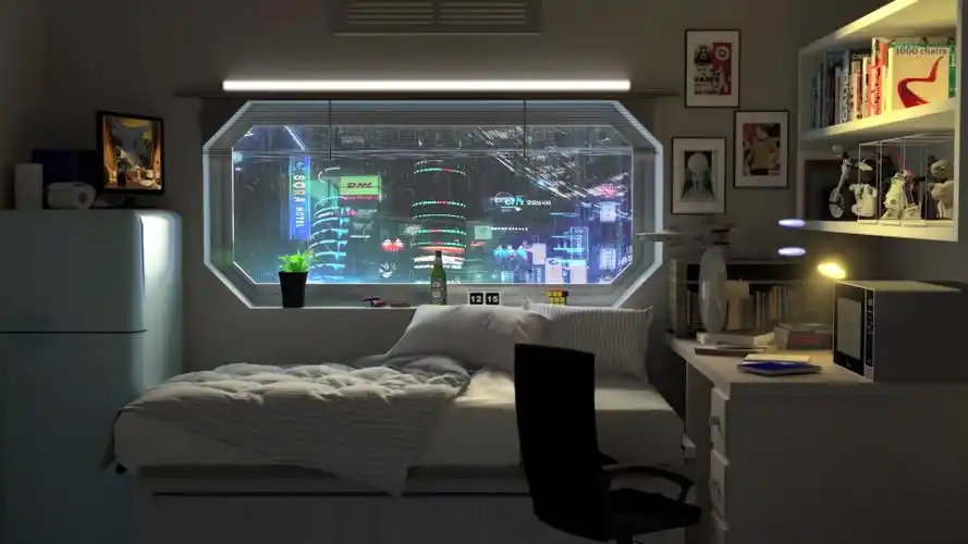 壁纸封面图4k房间温馨的室内科幻房间壁纸标签:上传时间:2021-05-20