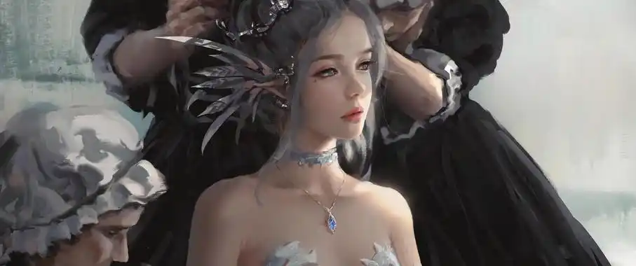 鬼刀冰公主海琴烟梳妆3440x1440壁纸