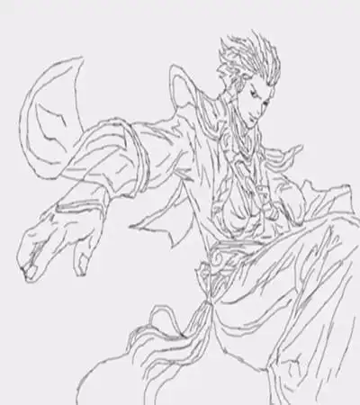 王者荣耀英雄画法(十一):教你画狄仁杰