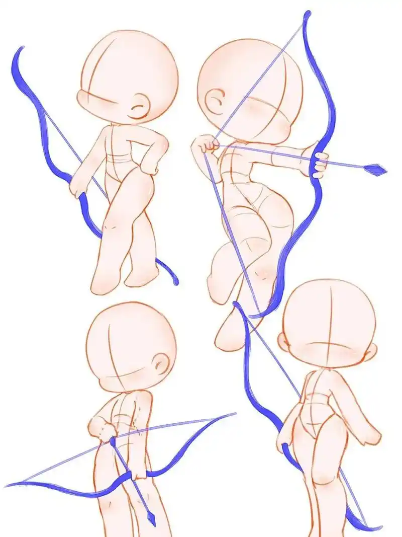 q版人物 #绘画 #人体 - 抖音