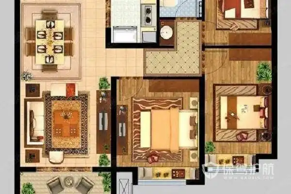 什么房子越住越富越住越富风水户型图