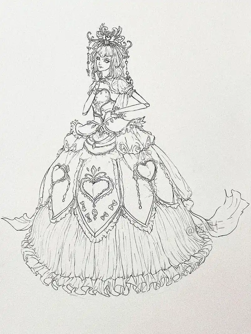 手绘人物之白光莹 叶罗丽手绘人物之白光莹,情公主,黑香菱