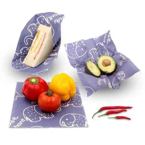 natural healthy and biodegradable beeswax food wraps handmade