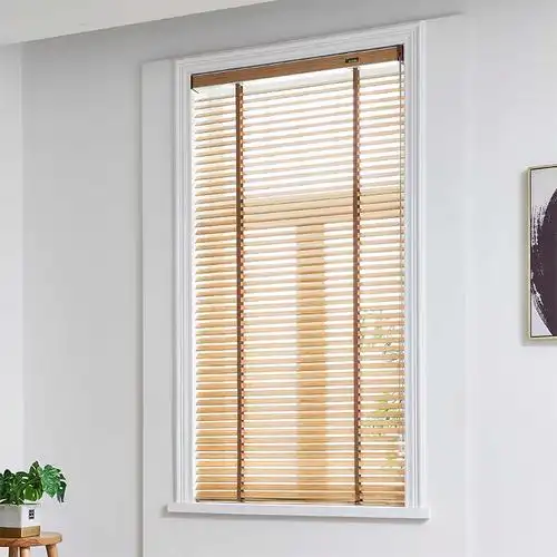 实木百叶百叶窗窗帘家用书房客厅办公室卷帘卧室百叶帘