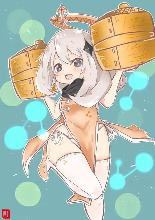 パイモンちゃんくん|ジョニー的原神派蒙插画图片