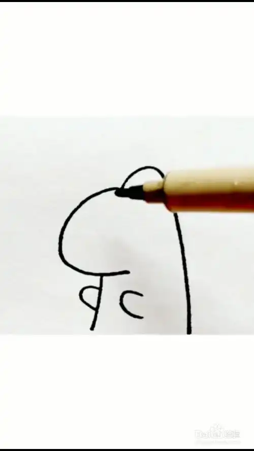 独角龙的简笔画怎样画?