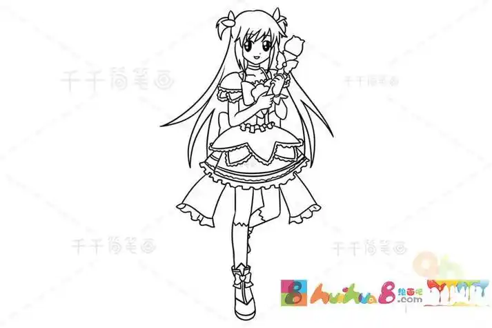 画法巴啦啦小魔仙简笔画怎么画巴啦啦小魔仙简笔画顺序巴啦啦小魔仙之