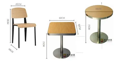 实木餐椅_汉堡王餐桌椅不锈钢方桌快餐店小吃店米线店