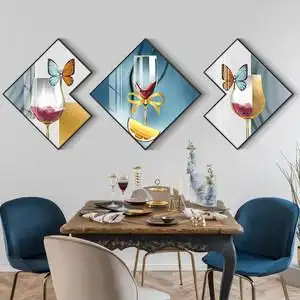 【现代餐厅装饰画餐桌墙图片】现代餐厅装饰画餐桌墙图片大全_q友网