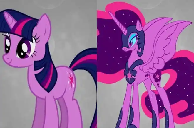 小马宝莉小马长大的造型对比紫悦气质更加高贵云宝最美