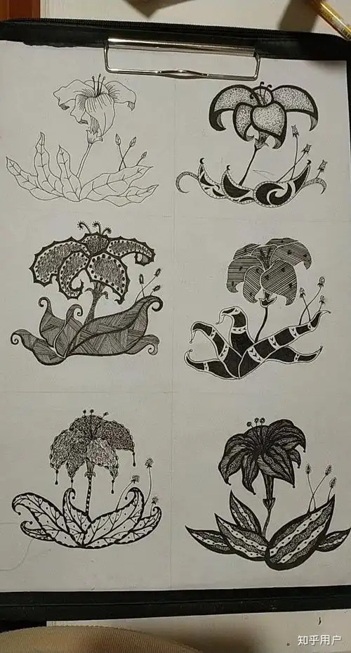 花卉图案如何变形