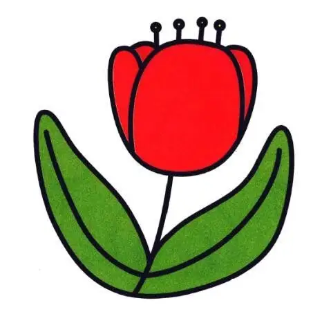 郁金香的画法素描郁金香的简笔画怎么画