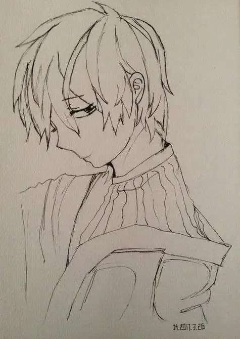 一些动漫人物简笔画卡通人物素描图片简笔画萌萌的卡通人物梅花动漫