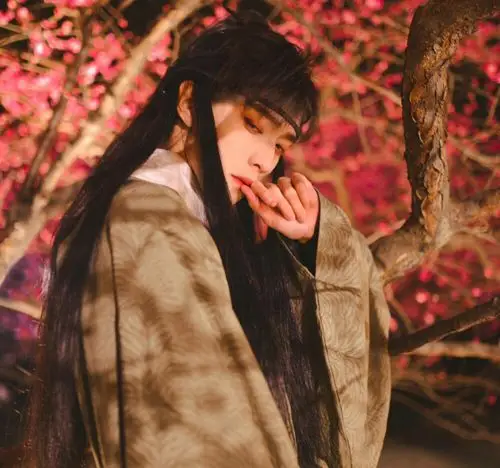 淡辉夕颜,公子如玉,是你执一把青伞,为我许下一世长安)古风汉服真人男