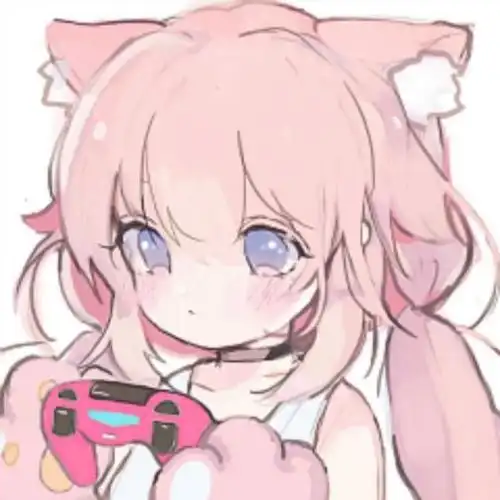 女生头像可爱动漫漫画粉色系猫耳仙气双马尾